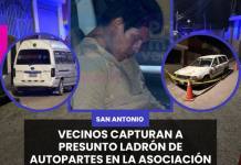 VECINOS CAPTURAN A PRESUNTO LADRÓN DE AUTOPARTES EN LA ASOCIACIÓN LAS VEGAS