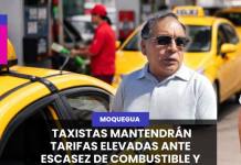 TAXISTAS MANTENDRÁN TARIFAS ELEVADAS ANTE ESCASEZ DE COMBUSTIBLE Y ACUSAN A PROVEEDORES