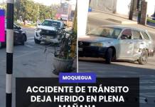 ACCIDENTE DE TRÁNSITO DEJA HERIDO EN PLENA MAÑANA