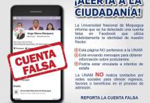 UNAM ALERTA A LA CIUDADANÍA