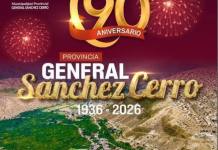 90 ANIVERSARIO DE LA PROVINCIA GENERAL SÁNCHEZ CERRO