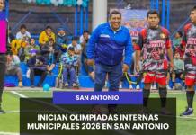 SAN ANTONIO INICIAN OLIMPIADAS INTERNAS MUNICIPALES 2026 EN SAN ANTONIO