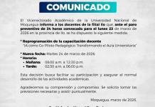 UNIVERSIDAD NACIONAL DE MOQUEGUA INFORMA A LOS DOCENTES DE LA FILIAL ILO