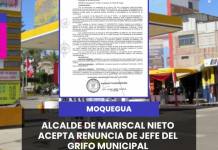 ALCALDE DE MARISCAL NIETO ACEPTA RENUNCIA DE JEFE DEL GRIFO MUNICIPAL
