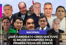 QUÉ CANDIDATO CREES QUE TUVO EL MEJOR DESEMPEÑO EN LA PRIMERA FECHA DEL DEBATE PRESIDENCIAL