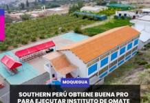 SOUTHERN PERÚ OBTIENE BUENA PRO PARA EJECUTAR INSTITUTO DE OMATE VÍA OBRAS POR IMPUESTOS
