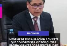 #JEE: INFORME DE FISCALIZACIÓN ADVIERTE QUE CONGRESISTA VÍCTOR CUTIPA HABRÍA VULNERADO LA NEUTRALIDAD ELECTORAL