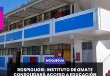 #OMATE: INSTITUTO DE OMATE CONSOLIDARÁ ACCESO A EDUCACIÓN SUPERIOR EN SÁNCHEZ CERRO.