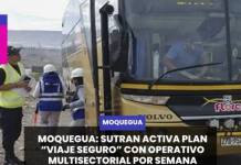 MOQUEGUA: SUTRAN ACTIVA PLAN “VIAJE SEGURO” CON OPERATIVO MULTISECTORIAL POR SEMANA SANTA 2026.