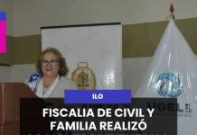 ILO | FISCALIA DE CIVIL Y FAMILIA REALIZÓ ACCIONES PREVENTIVAS.