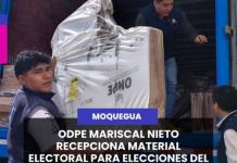 MOQUEGUA | ODPE MARISCAL NIETO RECEPCIONA MATERIAL ELECTORAL PARA ELECCIONES DEL 12 DE ABRIL.
