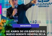 MOQUEGUA | EPS MOQUEGUA DESIGNA A NUEVO GERENTE GENERAL.