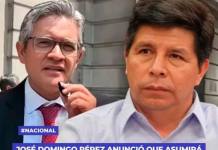 NACIONAL | JOSÉ DOMINGO PÉREZ ANUNCIÓ QUE ASUMIRÁ LA DEFENSA DE PEDRO CASTILLO.
