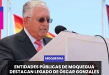 MOQUEGUA | ENTIDADES PÚBLICAS DE MOQUEGUA DESTACAN LEGADO DE ÓSCAR GONZALES ROCHA TRAS SU FALLECIMIENTO.