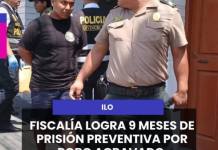 ILO | FISCALÍA LOGRA 9 MESES DE PRISIÓN PREVENTIVA POR ROBO AGRAVADO, PARA SUBOFICIAL PNP Y PRESUNTOS CÓMPLICES IMPLICADOS EN ASALTO EN TACNA ILO, 09 DE MARZO DE 2026.