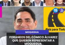MOQUEGUA | FORANEOS DEL CÓMICO ÁLVAREZ QUE QUIEREN REPRESENTAR A MOQUEGUA, AREQUIPEÑO, HUANUQUEÑA, DEL CALLAO, AYACUCHANA, PIURANA Y APURIMEÑA.