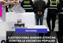 NACIONAL | CASTIGO PARA QUIENES ATENTAN CONTRA LA VOLUNTAD POPULAR, MULTAS, SERVICIO COMUNITARIO, INHABILITACIÓN E INCLUSO CÁRCEL EFECTIVA.