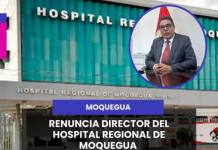 MOQUEGUA | RENUNCIA DIRECTOR DEL HOSPITAL REGIONAL DE MOQUEGUA.