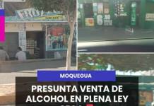 MOQUEGUA | PRESUNTA VENTA DE ALCOHOL EN PLENA LEY SECA.