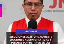 NACIONAL | ELECCIONES 2026: JNE ADVIERTE ACCIONES ADMINISTRATIVAS Y PENALES POR RETRASO EN LAS MESAS Y LOCALES DE VOTACIÓN.