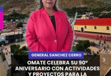 GENERAL SANCHEZ CERRO | OMATE CELEBRA SU 90° ANIVERSARIO CON ACTIVIDADES Y PROYECTOS PARA LA POBLACIÓN.
