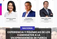 NACIONAL | EXPERIENCIA Y POLÉMICAS DE LOS CANDIDATOS A LA VICEPRESIDENCIA DE FUERZA POPULAR.