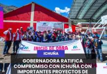 ICHUÑA | GOBERNADORA RATIFICA COMPROMISO CON ICHUÑA CON IMPORTANTES PROYECTOS DE DESARROLLO INTEGRAL.