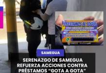 SAMEGUA | SERENAZGO DE SAMEGUA REFUERZA ACCIONES CONTRA PRÉSTAMOS GOTA A GOTA.