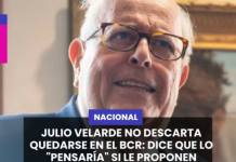NACIONAL | JULIO VELARDE NO DESCARTA QUEDARSE EN EL BCR: DICE QUE LO "PENSARÍA" SI LE PROPONEN CONTINUAR.