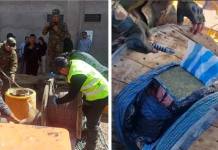 PUNO | INCAUTAN MÁS DE 100 KILOS DE MARIHUANA ESCONDIDOS EN CARRETES EN CABANILLAS.