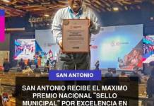 MOQUEGUA | SAN ANTONIO RECIBE EL MAXIMO PREMIO NACIONAL SELLO MUNICIPAL POR EXCELENCIA EN GESTION SOCIAL.