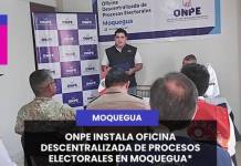 MOQUEGUA | ONPE INSTALA OFICINA DESCENTRALIZADA DE PROCESOS ELECTORALES EN MOQUEGUA EN EL MARCO DE LAS ELECCIONES REGIONALES Y MUNICIPALES.