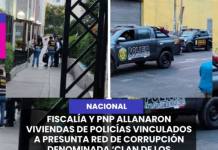 MOQUEGUA| FISCALÍA Y PNP ALLANARON VIVIENDAS DE POLICÍAS VINCULADOS A PRESUNTA RED DE CORRUPCIÓN DENOMINADA ‘CLAN DE LOS OROPEZA’.
