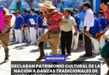 MOQUEGUA | DECLARAN PATRIMONIO CULTURAL DE LA NACIÓN A DANZAS TRADICIONALES DE MATALAQUE Y UBINAS EN MOQUEGUA.