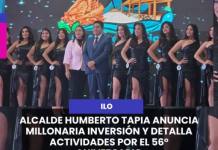 ILO | ALCALDE HUMBERTO TAPIA ANUNCIA MILLONARIA INVERSIÓN Y DETALLA ACTIVIDADES POR EL 56° ANIVERSARIO.