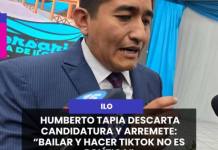 ILO | ALCALDE HUMBERTO TAPIA NO POSTULARÁ EN ESTAS ELECCIONES Y CRITICA CAMPAÑAS SIN PROPUESTAS.