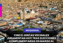 MOQUEGUA | CINCO JUNTAS VECINALES JURAMENTAN HOY TRAS ELECCIONES COMPLEMENTARIAS EN MARISCAL NIETO.