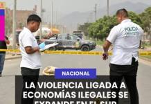 NACIONAL | LA VIOLENCIA LIGADA A ECONOMÍAS ILEGALES SE EXPANDE EN EL SUR.