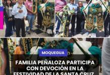 MOQUEGUA | FAMILIA PEÑALOZA PARTICIPA CON DEVOCIÓN EN LA FESTIVIDAD DE LA SANTA CRUZ.