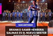 SAN ANTONIO | BRANKO SAMIR HERRERA SALINAS ES EL NUEVO MISTER FOTOGÉNICO 2026.