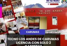 CARUMAS | TECNO LOS ANDES DE CARUMAS LICENCIA CON SOLO 2 CARRERAS.
