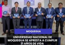 MOQUEGUA | UNIVERSIDAD NACIONAL DE MOQUEGUA SE APRESTA A CUMPLIR 21 AÑOS DE VIDA.