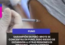 PUNO | SARAMPIÓN EN PERÚ: BROTE SE CONCENTRA EN PUNO, PERO RIESGO DE EXPANSIÓN A OTRAS REGIONES ES "MEDIANO", SEGÚN EXPERTO