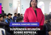 OMATE | SUSPENDEN REUNIÓN SOBRE REPRESA YANAPUQUIO.