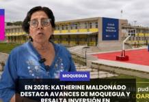 MOQUEGUA | EN 2025: KATHERINE MALDONADO DESTACA AVANCES DE MOQUEGUA Y RESALTA INVERSIÓN EN INFRAESTRUCTURA EDUCATIVA.