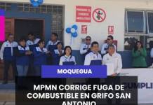 MOQUEGUA | MPMN CORRIGE FUGA DE COMBUSTIBLE EN GRIFO SAN ANTONIO.
