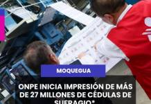 NACIONAL | ONPE INICIA IMPRESIÓN DE MÁS DE 27 MILLONES DE CÉDULAS DE SUFRAGIO PARA LA SEGUNDA ELECCIÓN PRESIDENCIAL.