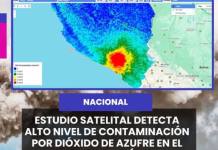 NACIONAL | ESTUDIO SATELITAL DETECTA ALTO NIVEL DE CONTAMINACIÓN POR DIÓXIDO DE AZUFRE EN EL SUR DEL PAÍS.