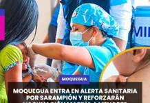 MOQUEGUA | MOQUEGUA ENTRA EN ALERTA SANITARIA POR SARAMPIÓN Y REFORZARÁN VACUNACIÓN MASIVA A MENORES.