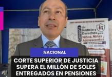MOQUEGUA | CORTE SUPERIOR DE JUSTICIA SUPERA EL MILLÓN DE SOLES ENTREGADOS EN PENSIONES DE ALIMENTOS.